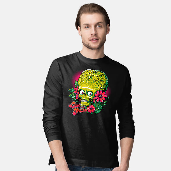Love And Peace-Mens-Long Sleeved-Tee-daobiwan