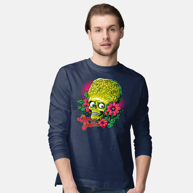 Love And Peace-Mens-Long Sleeved-Tee-daobiwan
