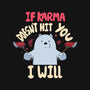 If Karma Doesn't Hit You I Will-Mens-Premium-Tee-MaxoArt