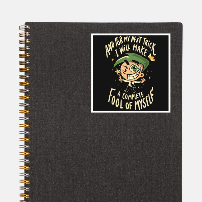 Fool Of Myself Trick-None-Glossy-Sticker-Arigatees