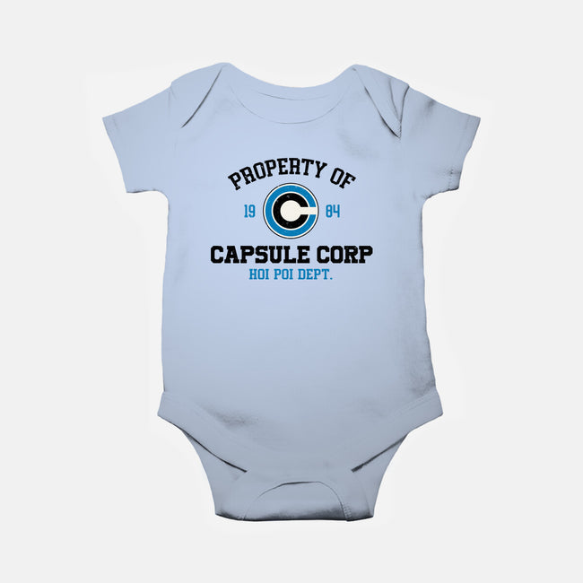 Property Of Capsule Corp-Baby-Basic-Onesie-Melonseta