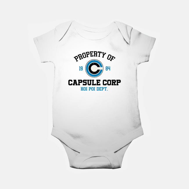 Property Of Capsule Corp-Baby-Basic-Onesie-Melonseta