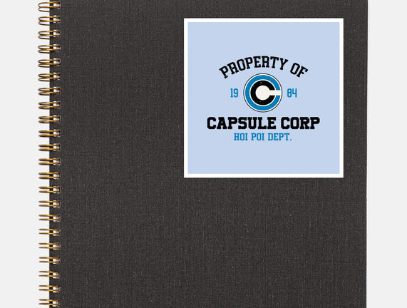 Property Of Capsule Corp