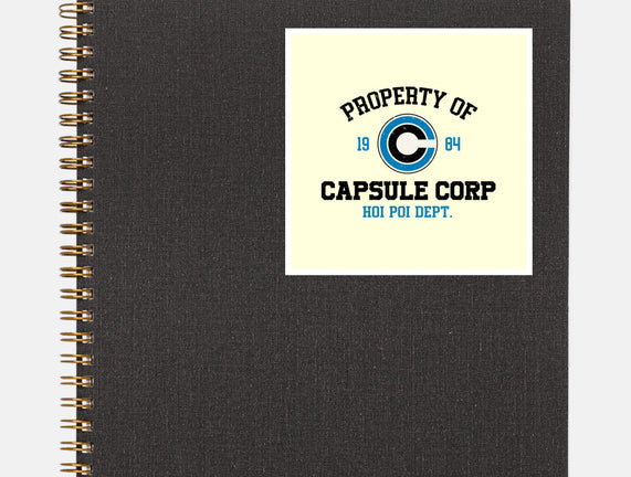 Property Of Capsule Corp