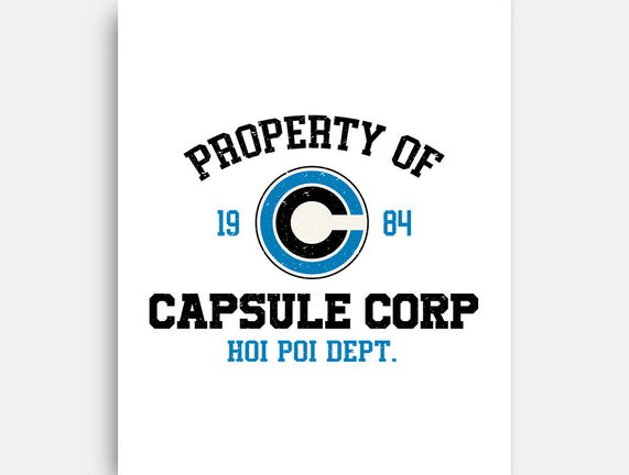 Property Of Capsule Corp