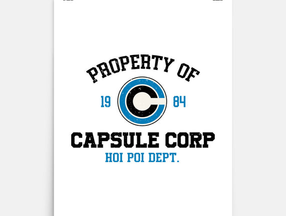 Property Of Capsule Corp