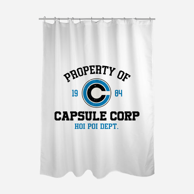 Property Of Capsule Corp-None-Polyester-Shower Curtain-Melonseta