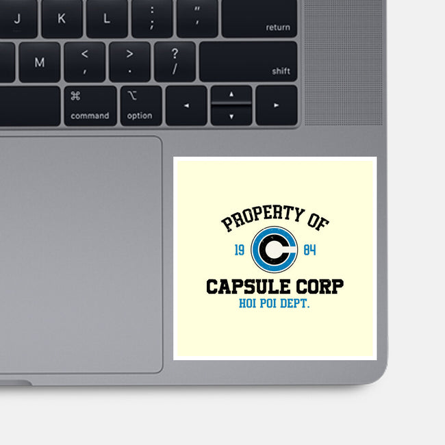 Property Of Capsule Corp-None-Glossy-Sticker-Melonseta