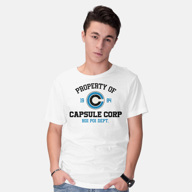 Property Of Capsule Corp-Mens-Basic-Tee-Melonseta