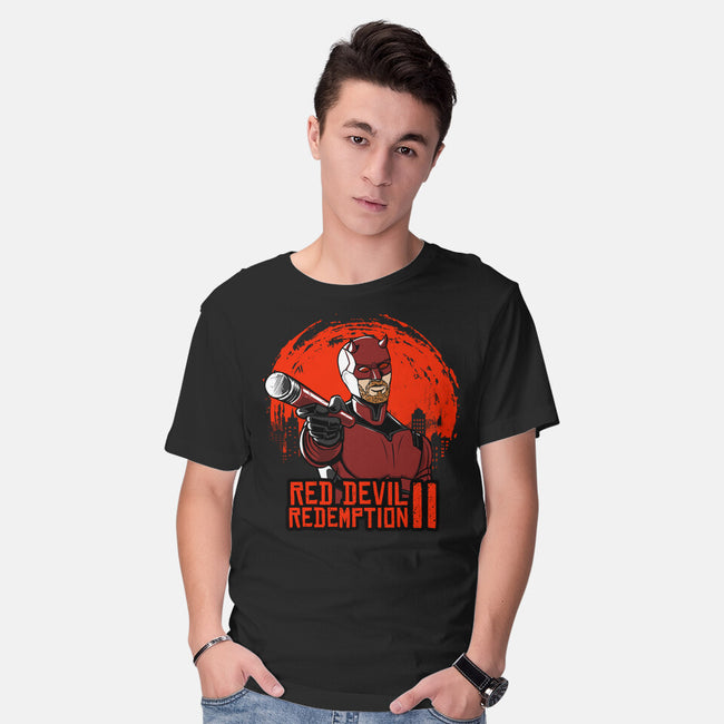 Red Devil Redemption-Mens-Basic-Tee-joerawks