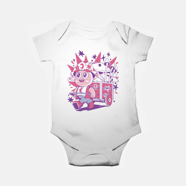 Mushroom Seller-Baby-Basic-Onesie-ilustrata