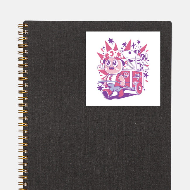 Mushroom Seller-None-Glossy-Sticker-ilustrata