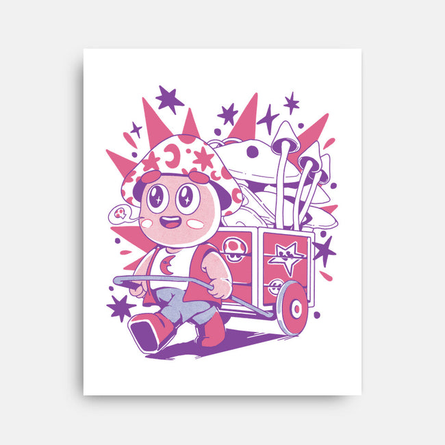 Mushroom Seller-None-Stretched-Canvas-ilustrata