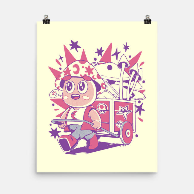Mushroom Seller-None-Matte-Poster-ilustrata