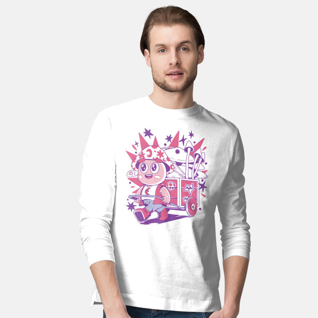 Mushroom Seller-Mens-Long Sleeved-Tee-ilustrata