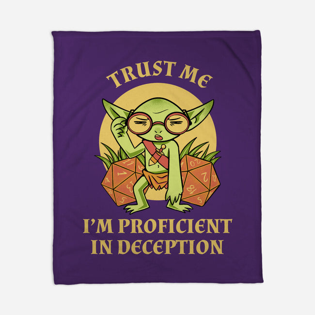 Proficient In Deception-None-Fleece-Blanket-FunkVampire