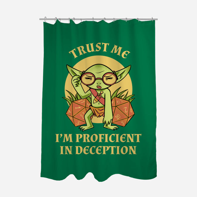 Proficient In Deception-None-Polyester-Shower Curtain-FunkVampire