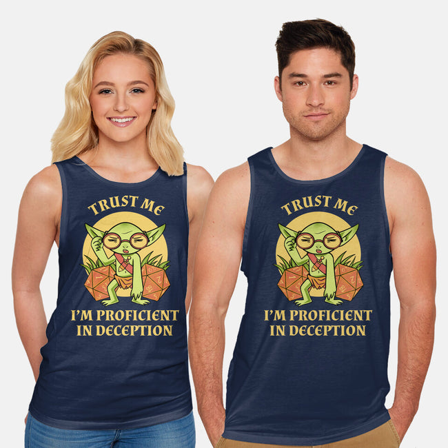 Proficient In Deception-Unisex-Basic-Tank-FunkVampire