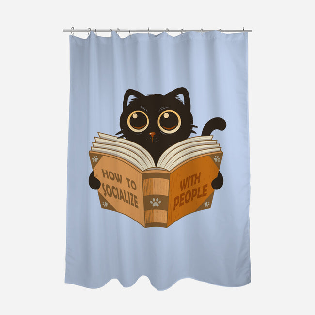 How To Socialize With People-None-Polyester-Shower Curtain-erion_designs