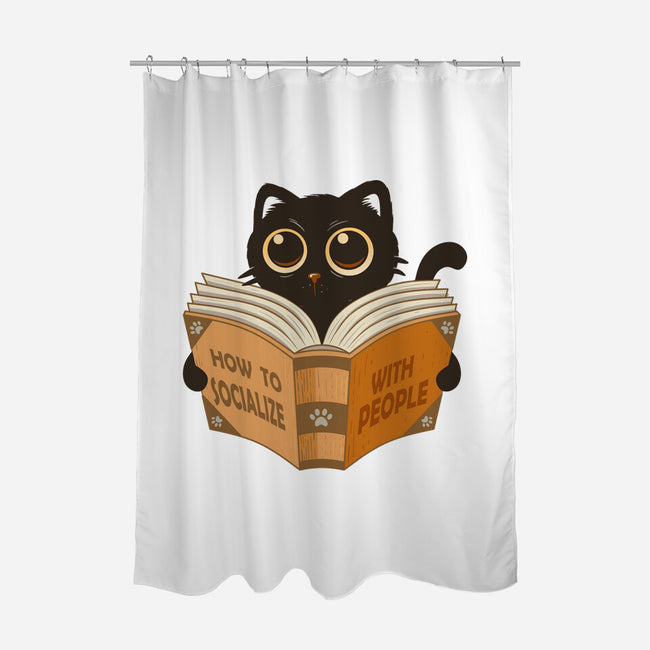 How To Socialize With People-None-Polyester-Shower Curtain-erion_designs