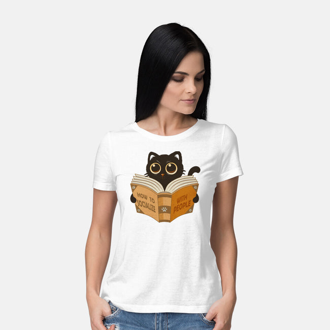 How To Socialize With People-Womens-Basic-Tee-erion_designs