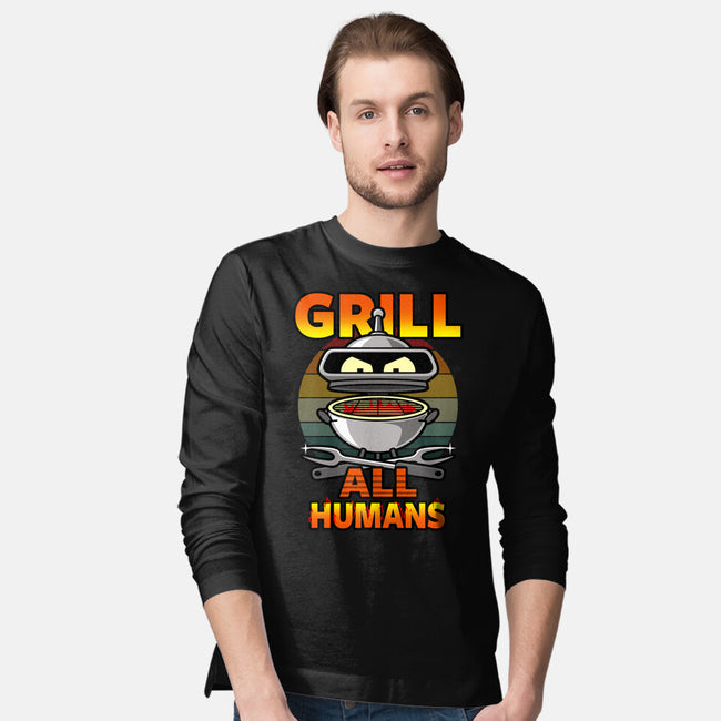 Grill All Humans-Mens-Long Sleeved-Tee-Boggs Nicolas
