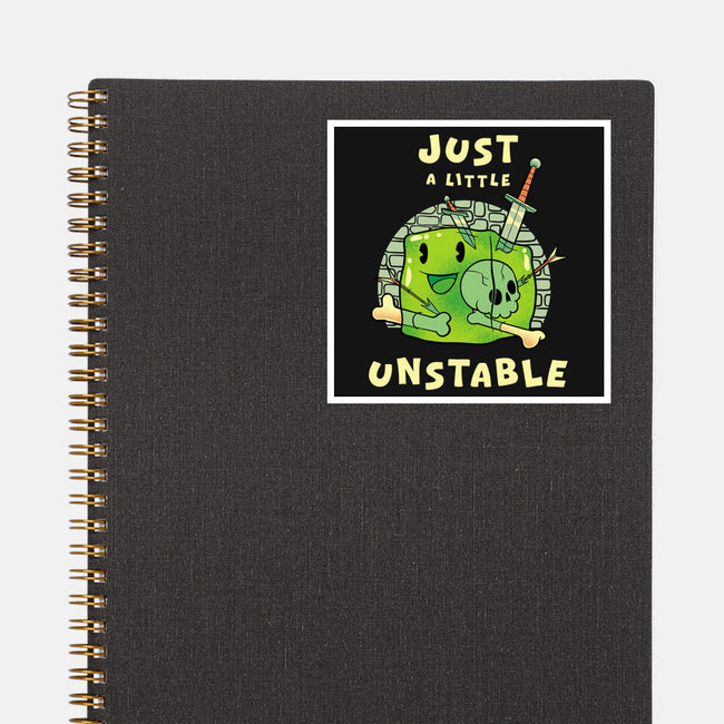 Just A Little Unstable-None-Glossy-Sticker-FunkVampire