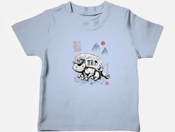 Cat Bus Sumi-e