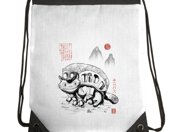 Cat Bus Sumi-e