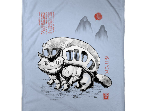 Cat Bus Sumi-e