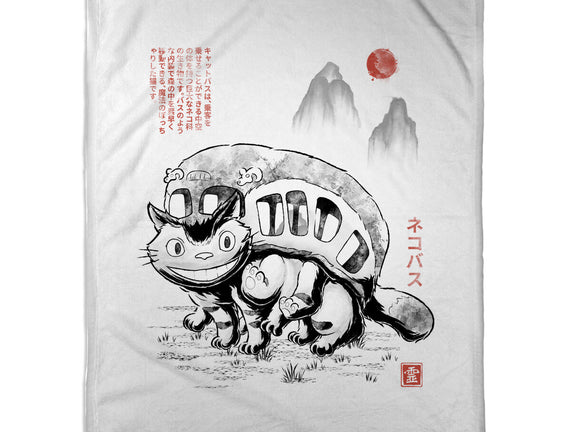 Cat Bus Sumi-e