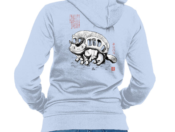 Cat Bus Sumi-e