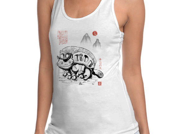 Cat Bus Sumi-e