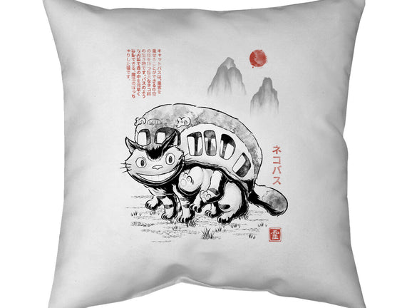 Cat Bus Sumi-e