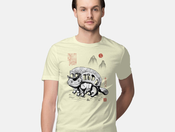 Cat Bus Sumi-e