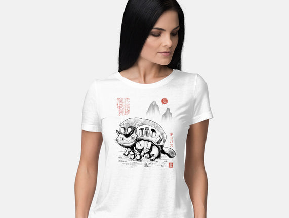 Cat Bus Sumi-e