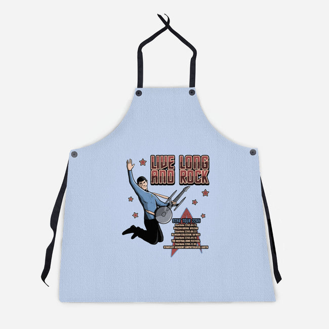 Live Long And Rock-Unisex-Kitchen-Apron-NMdesign