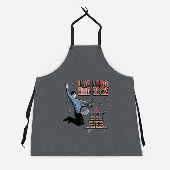 Live Long And Rock-Unisex-Kitchen-Apron-NMdesign