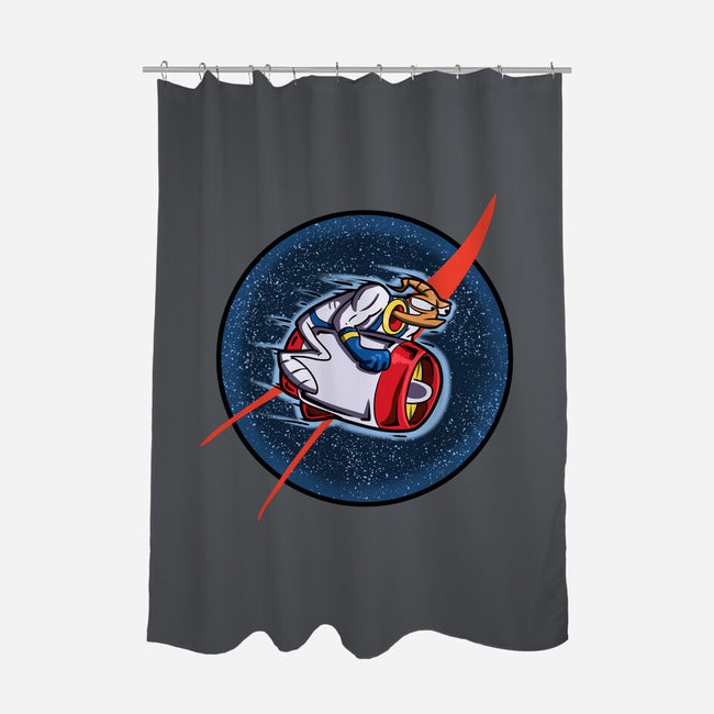 Worm In Space-None-Polyester-Shower Curtain-nickzzarto