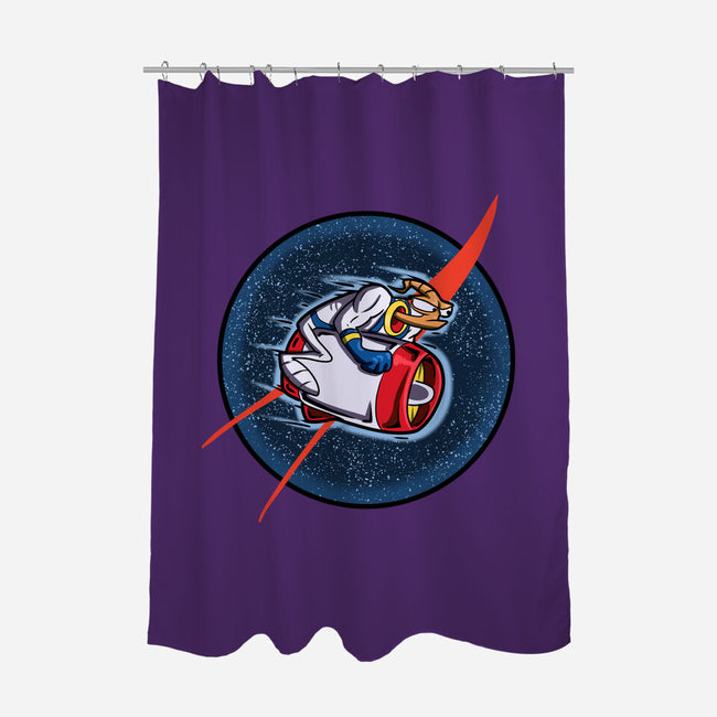 Worm In Space-None-Polyester-Shower Curtain-nickzzarto