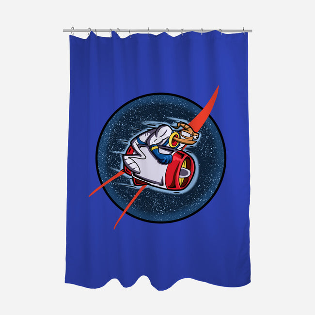 Worm In Space-None-Polyester-Shower Curtain-nickzzarto