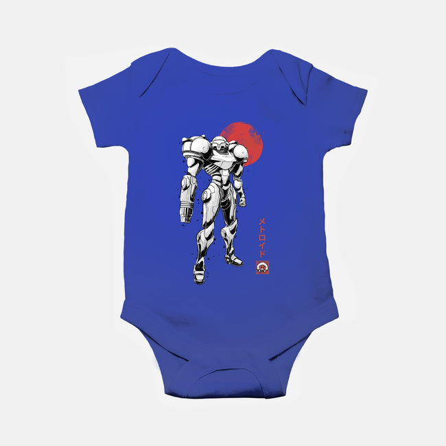 Bounty Huntress Sumi-e-Baby-Basic-Onesie-Astrobot Invention