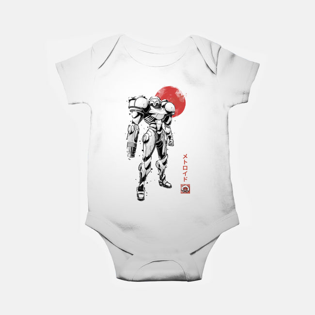 Bounty Huntress Sumi-e-Baby-Basic-Onesie-Astrobot Invention