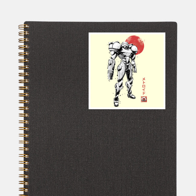 Bounty Huntress Sumi-e-None-Glossy-Sticker-Astrobot Invention