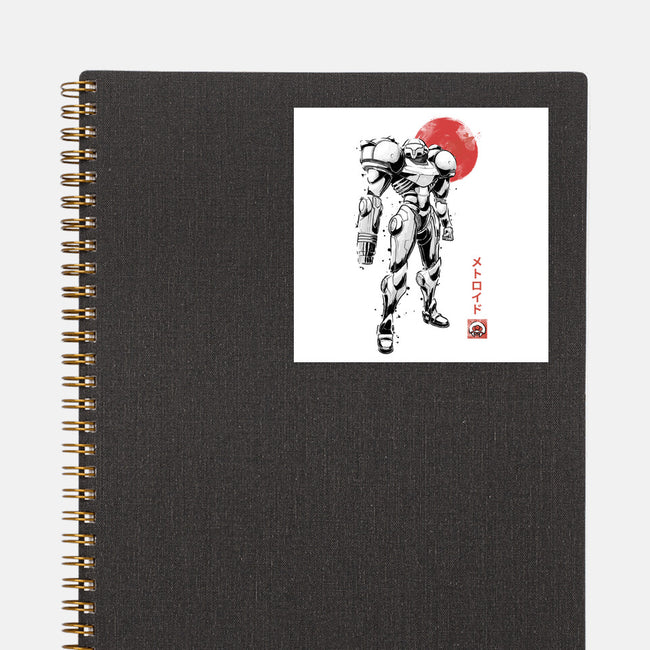 Bounty Huntress Sumi-e-None-Glossy-Sticker-Astrobot Invention