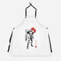 Bounty Huntress Sumi-e-Unisex-Kitchen-Apron-Astrobot Invention