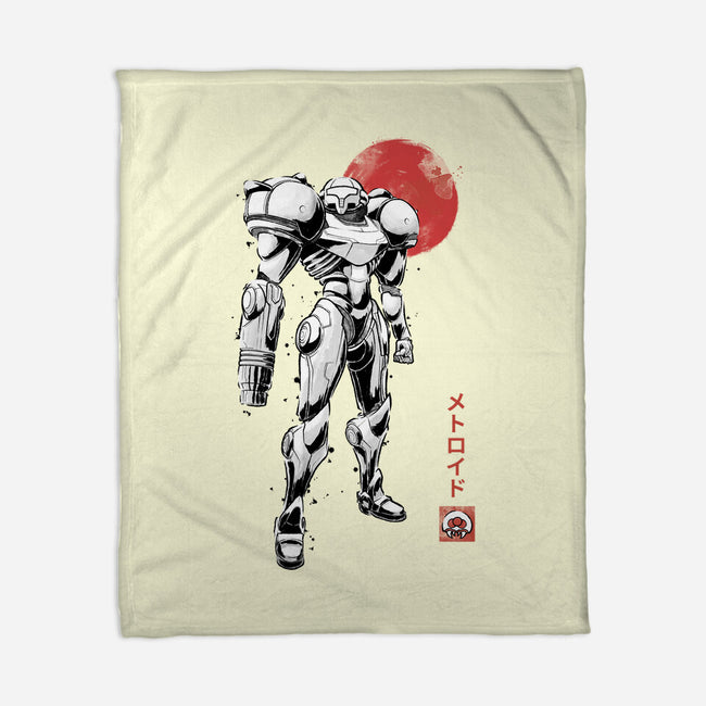 Bounty Huntress Sumi-e-None-Fleece-Blanket-Astrobot Invention