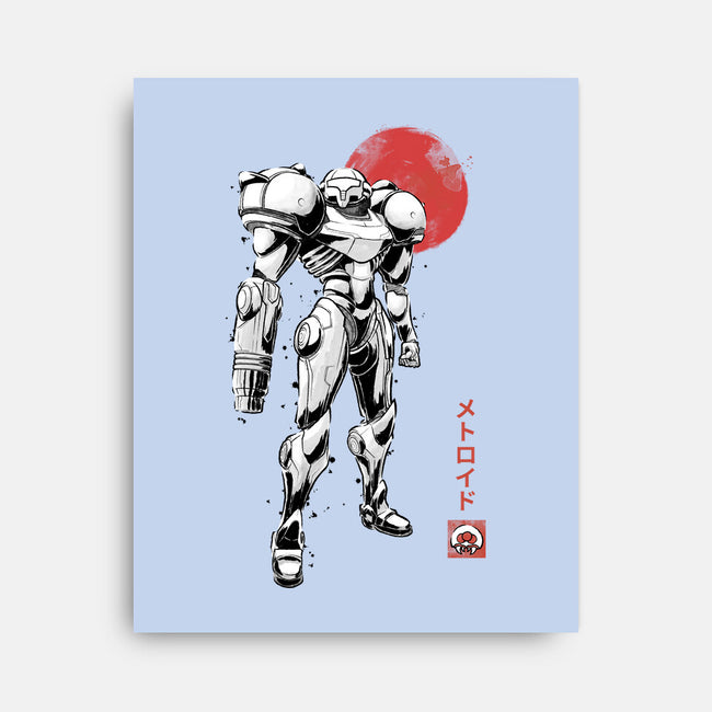 Bounty Huntress Sumi-e-None-Stretched-Canvas-Astrobot Invention