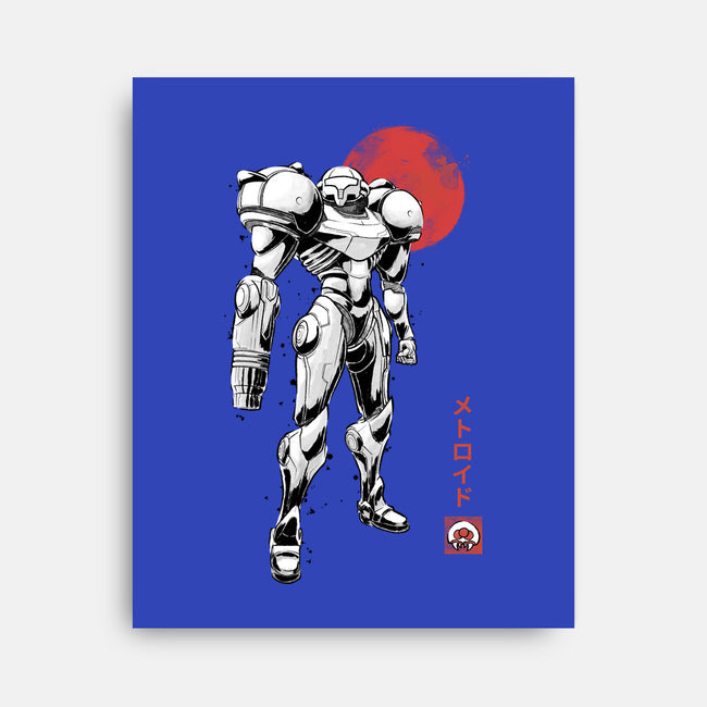 Bounty Huntress Sumi-e-None-Stretched-Canvas-Astrobot Invention