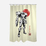 Bounty Huntress Sumi-e-None-Polyester-Shower Curtain-Astrobot Invention